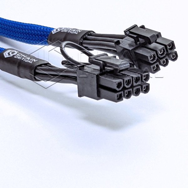 PCI-e 6 Pin to 6+2 Pin Sleeved Power Cable Breakout