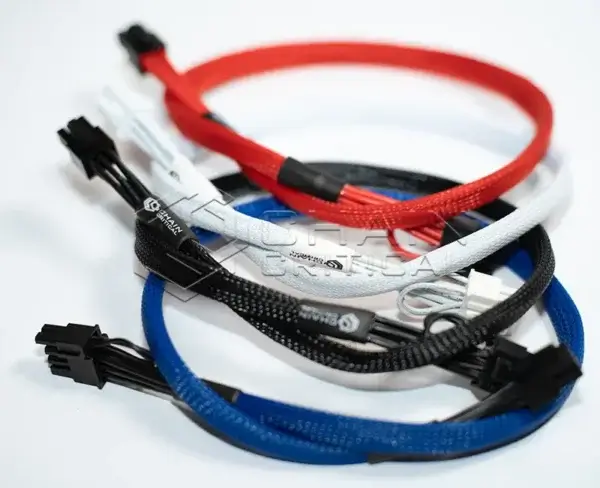 HashPro™ PCI-e 6 Pin to 6+2 Pin Male 16 AWG Sleeved Power Cables