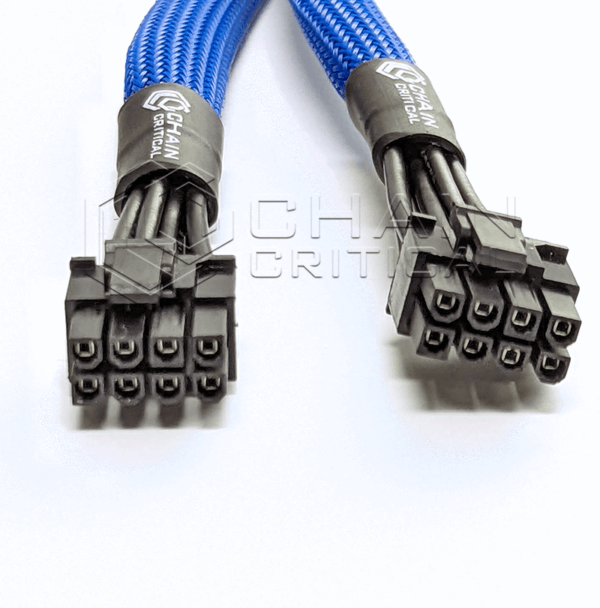 PCI-e 8 pin Female to 6+2 Pin Male 16 AWG Splitter
